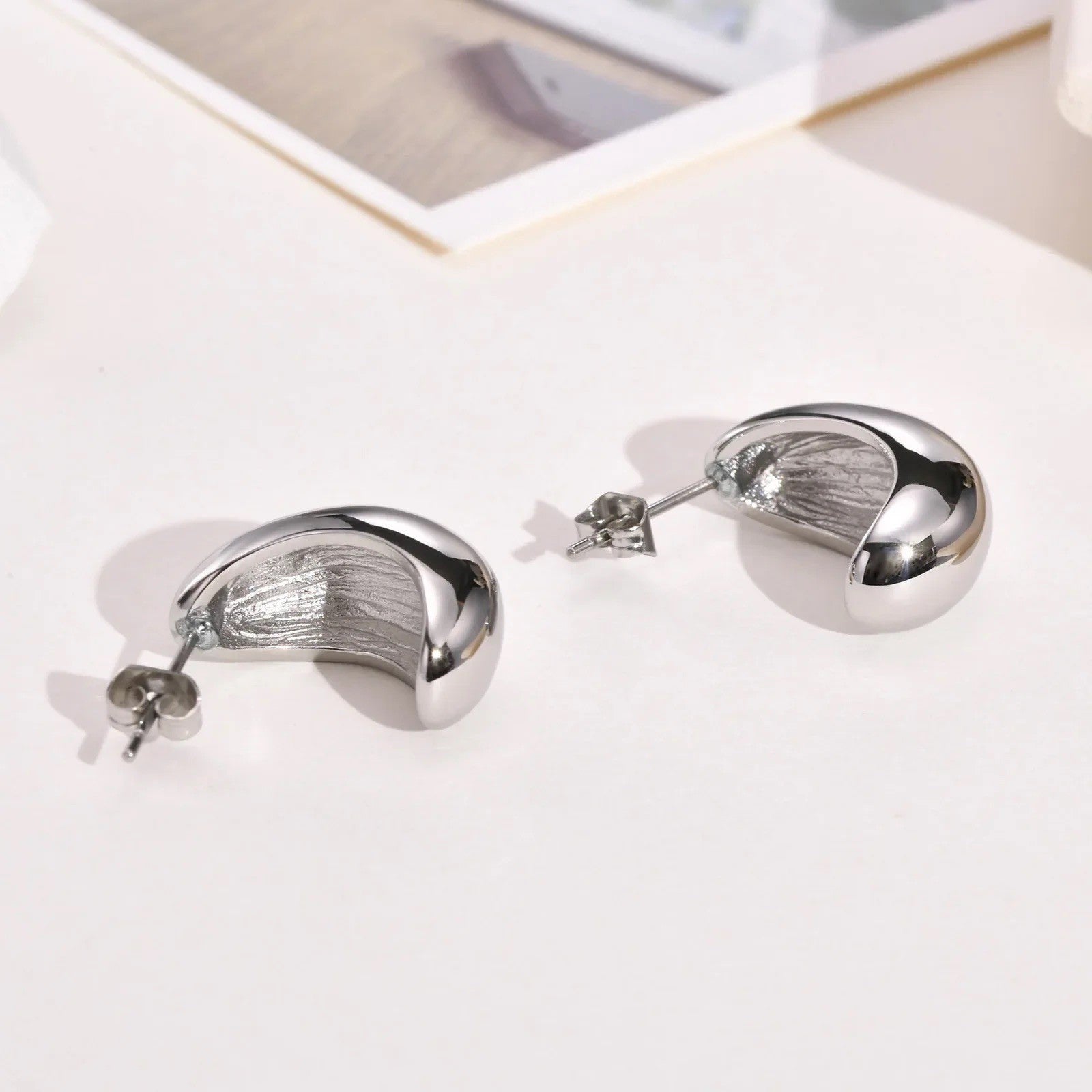 Orecchini goccia bombati