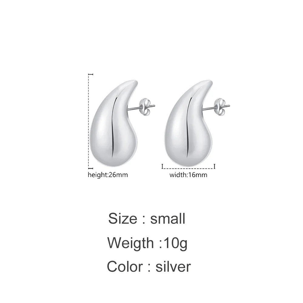 Orecchini goccia bombati