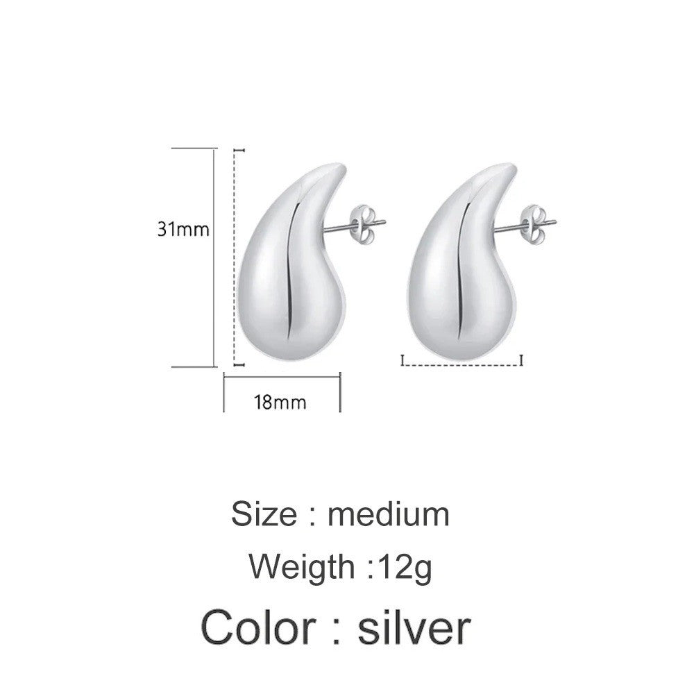 Orecchini goccia bombati