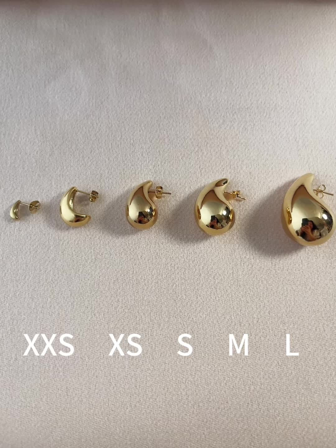 Orecchini goccia bombati