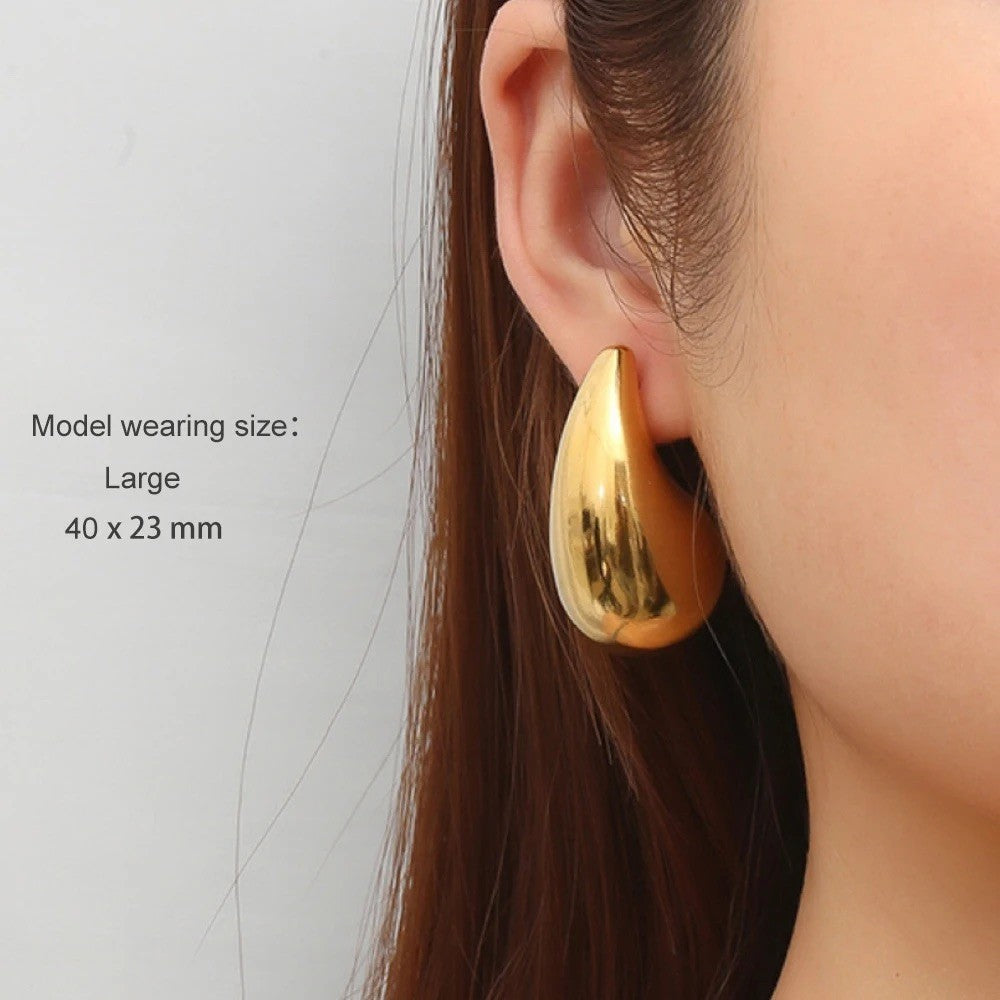 Orecchini goccia bombati