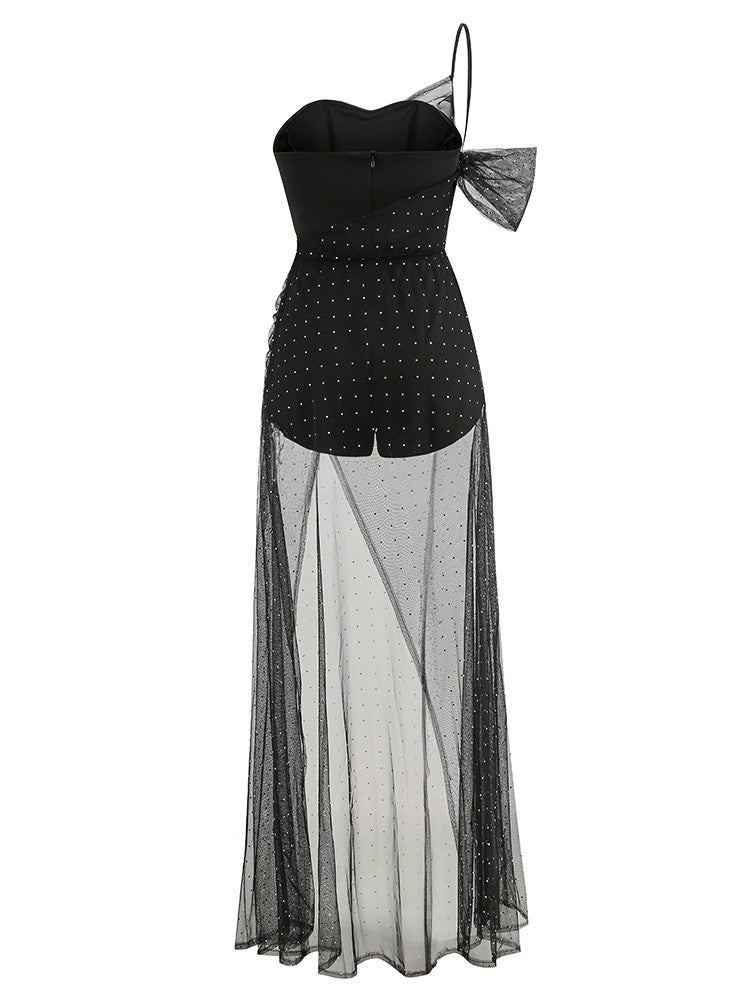 Double-layer minipois dress