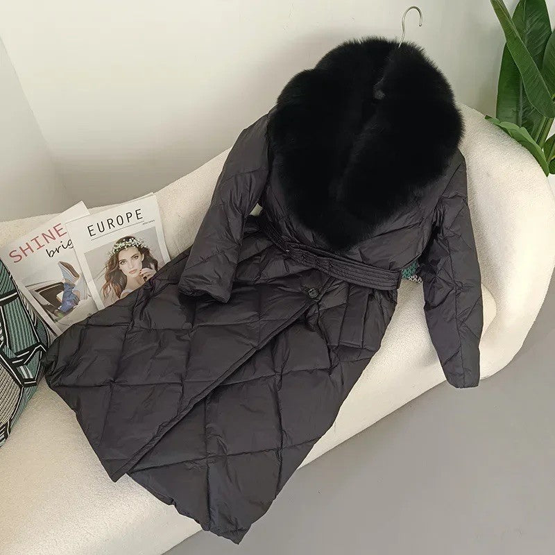 Piumino lungo cappuccio Optyl