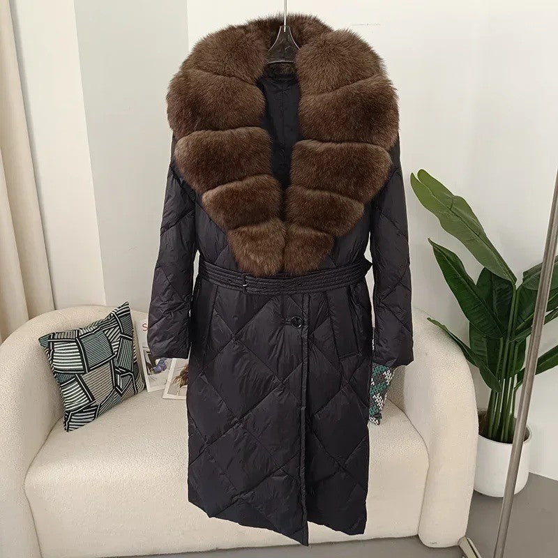 Piumino lungo cappuccio Optyl