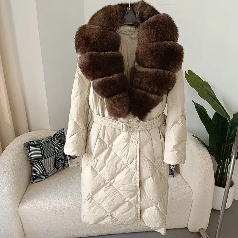 Piumino lungo cappuccio Optyl