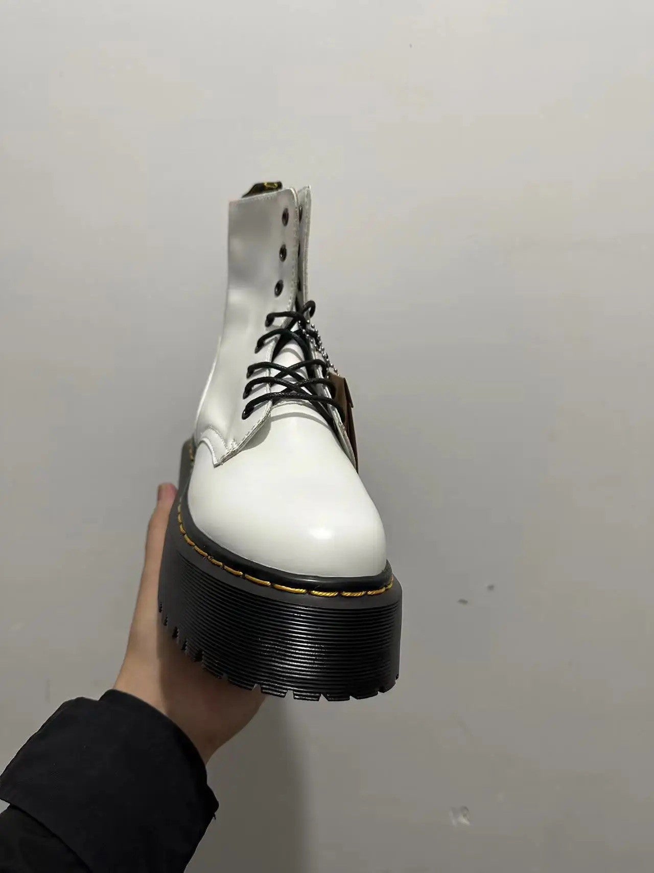 Scarponcino pelle platform