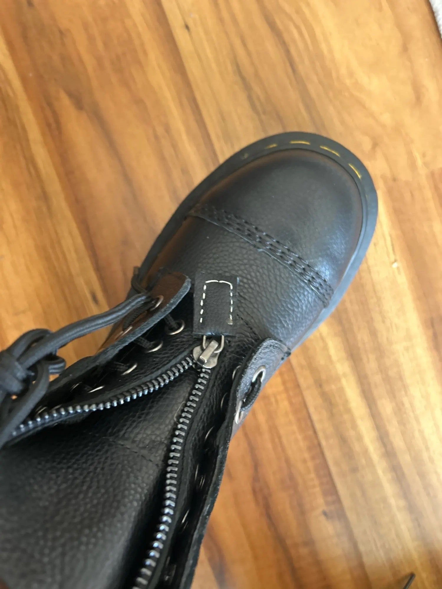 Scarponcino pelle platform