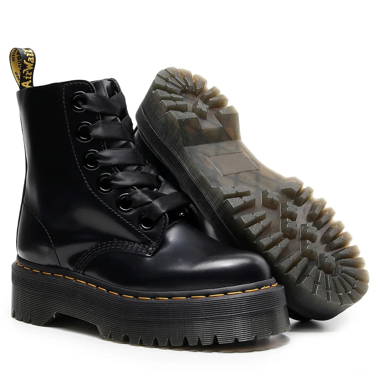 Scarponcino pelle platform