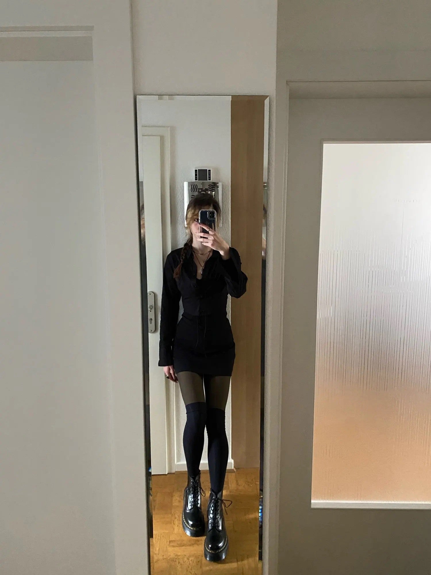 Scarponcino pelle platform