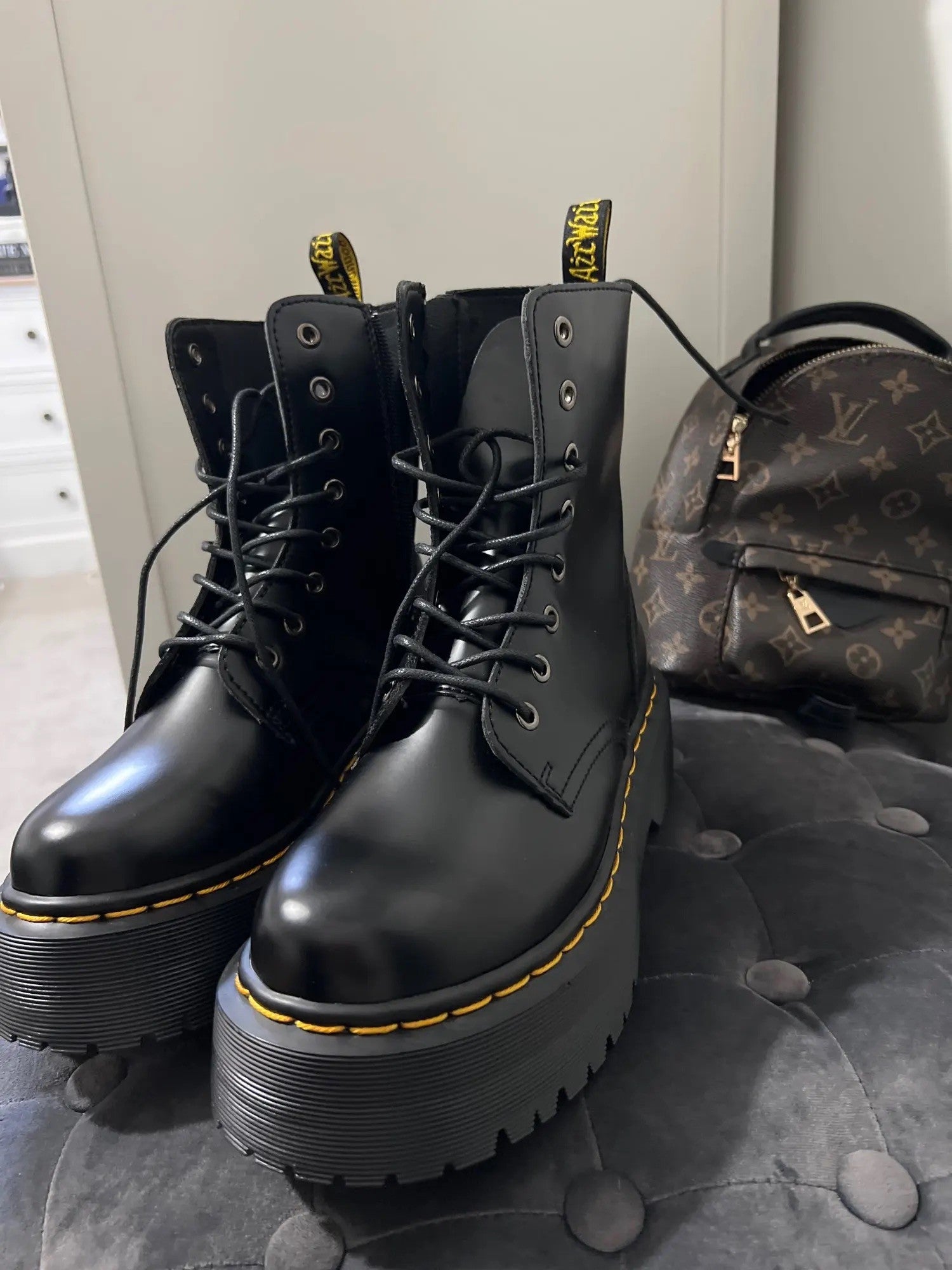 Scarponcino pelle platform