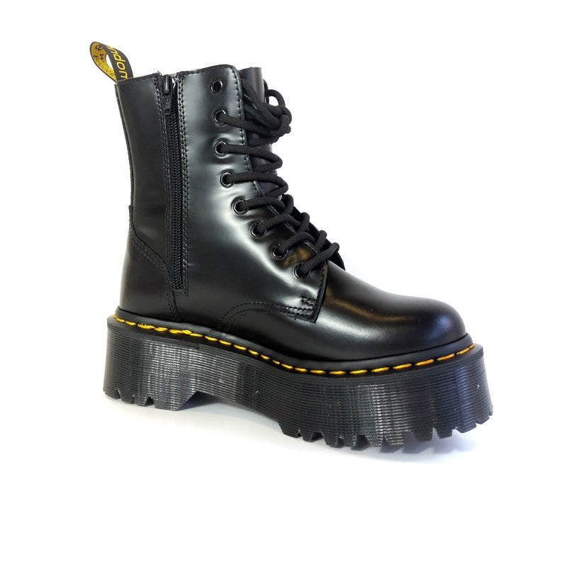 Scarponcino pelle platform