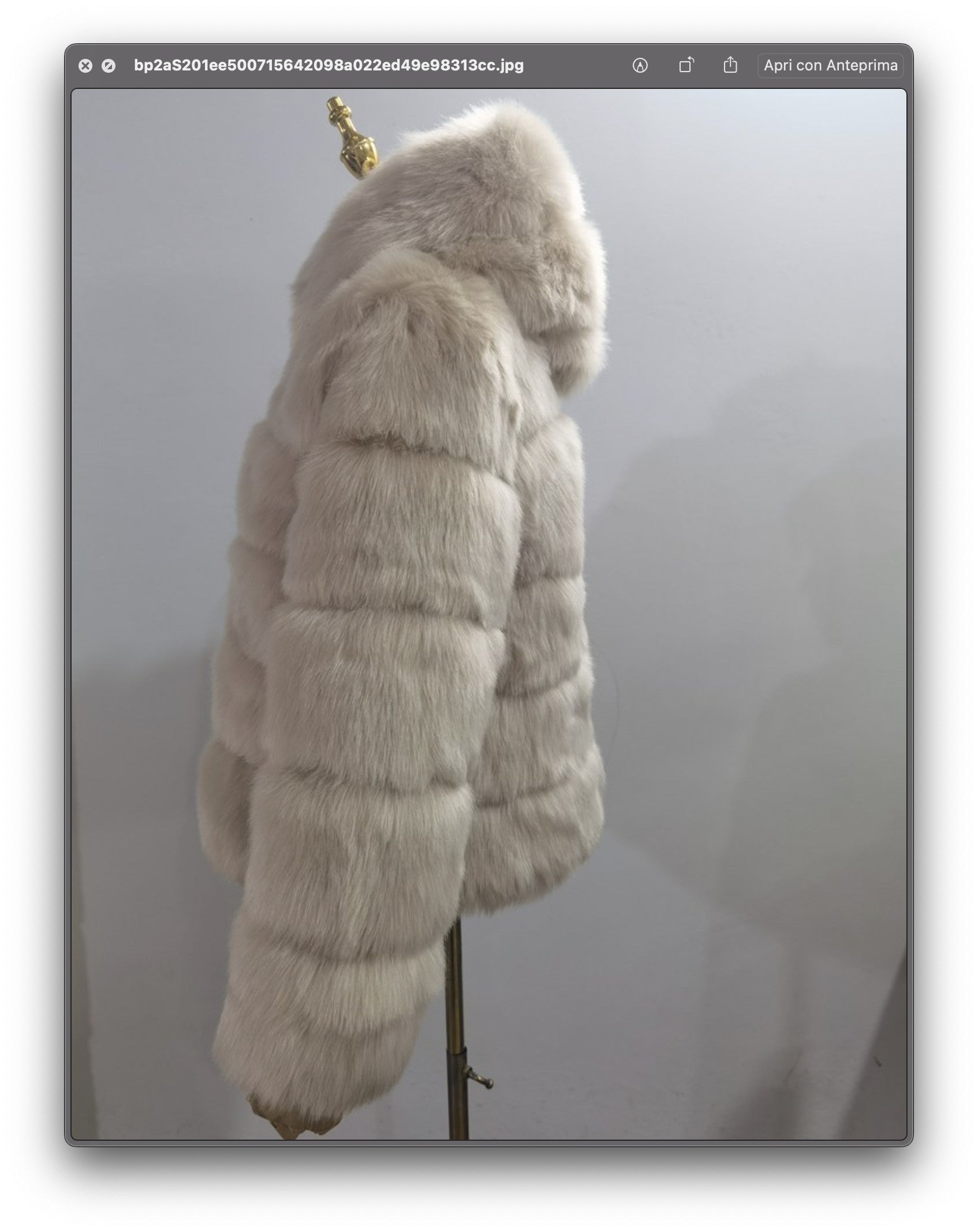 Pelliccia cappuccio Elodie