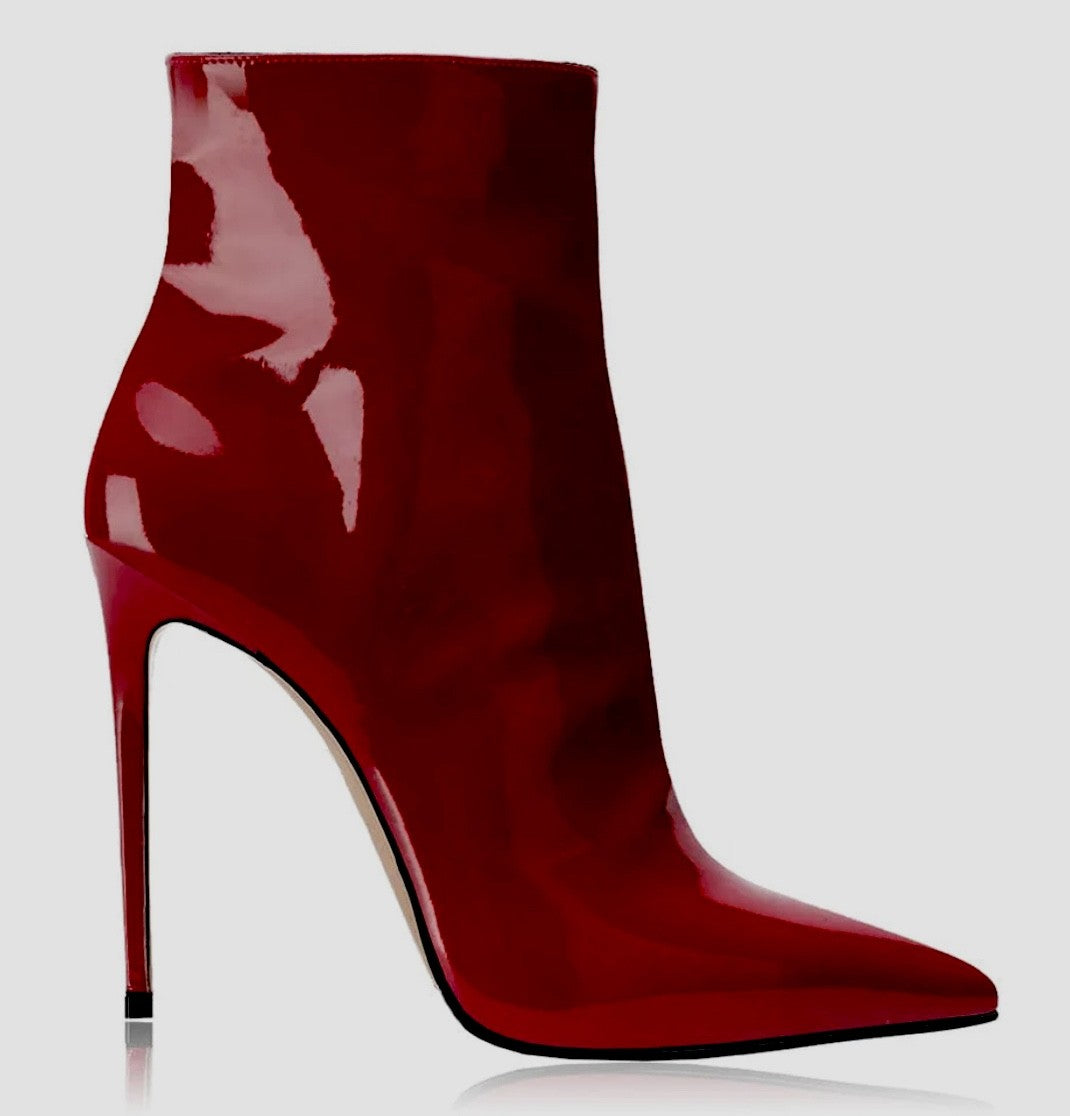 Tronchetto vernice Cherry Red