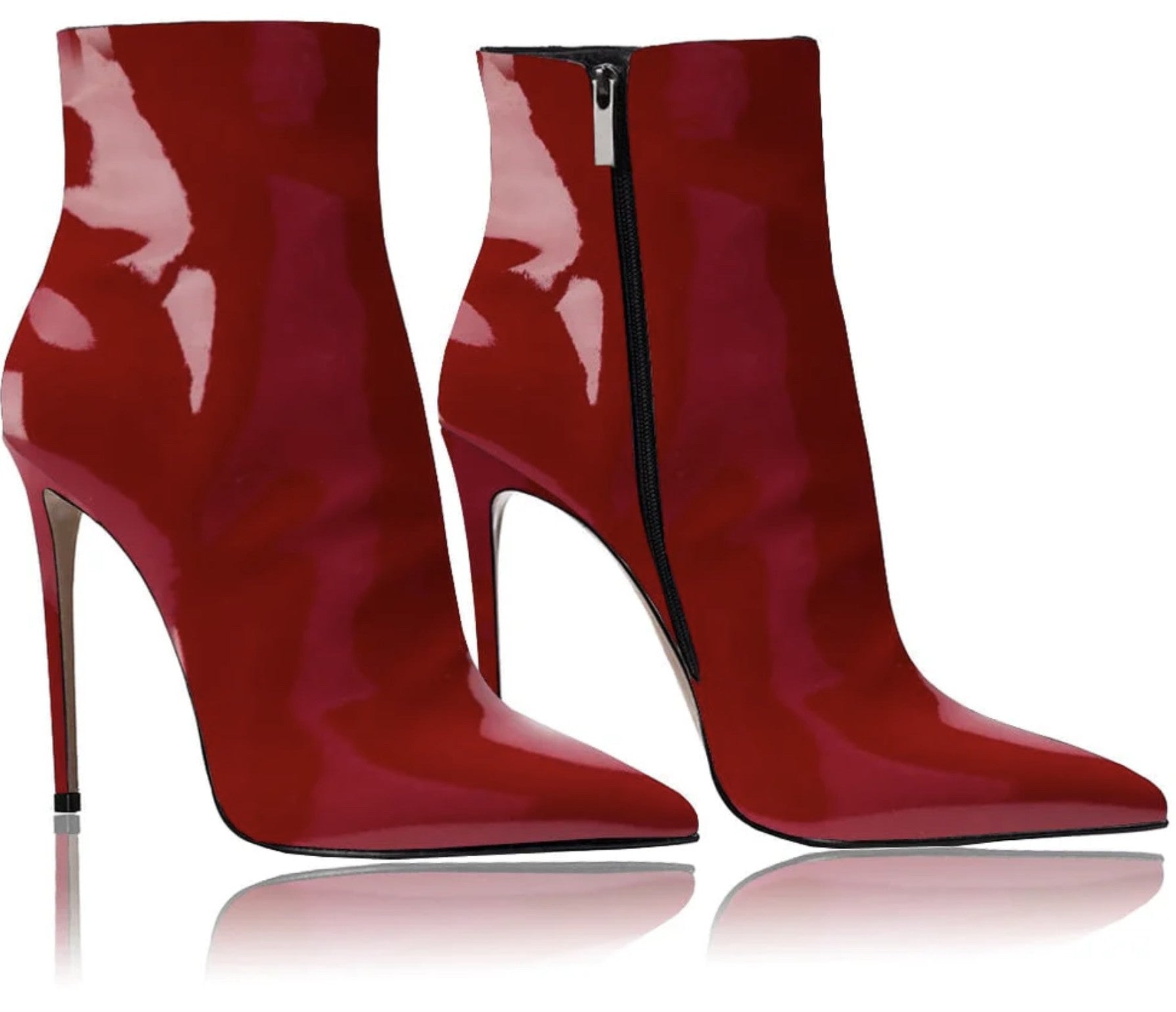 Tronchetto vernice Cherry Red