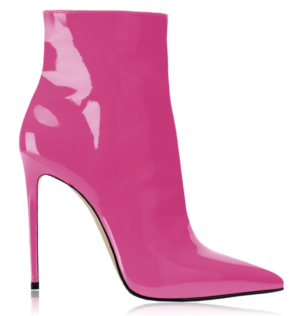 Tronchetto vernice Cherry Red