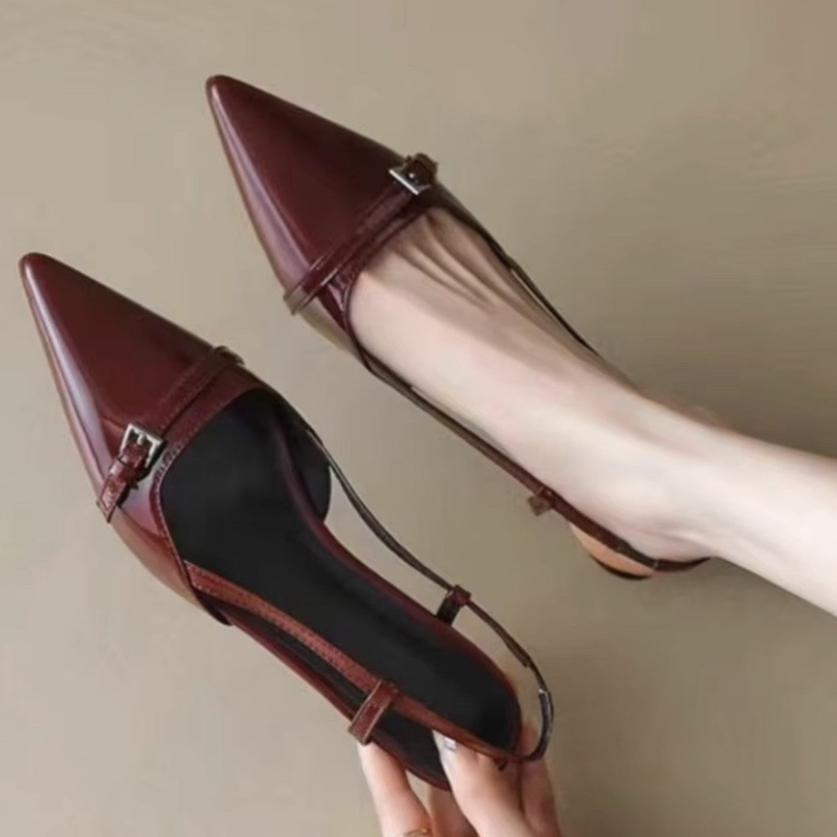 Chanelline basse Cherry  Red