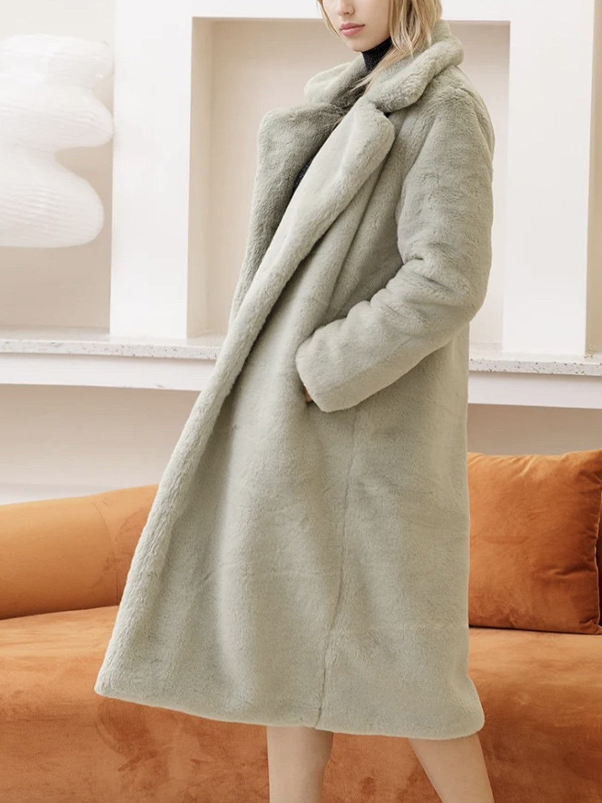 Cappotto peluches lungo