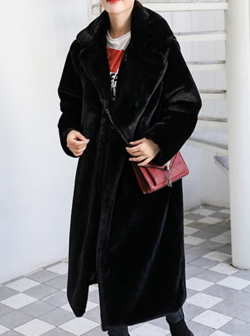 Cappotto peluches lungo