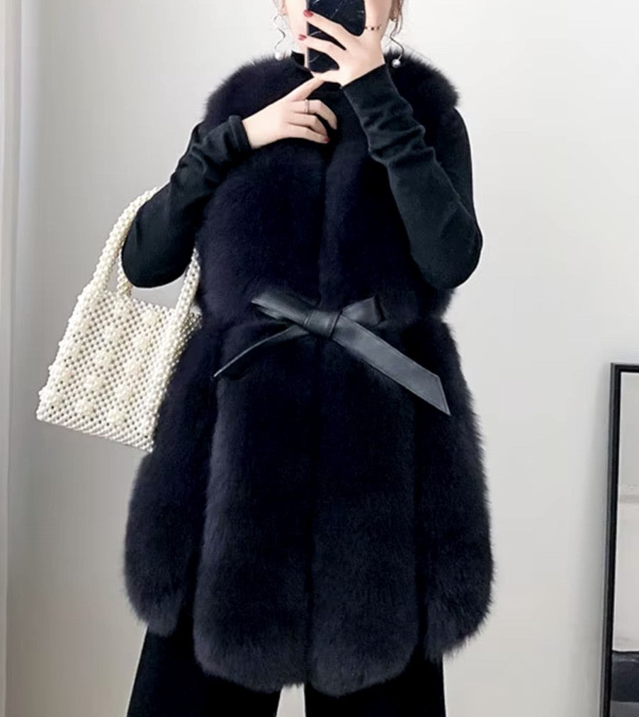 Gilet ecopelliccia volpe Genaria