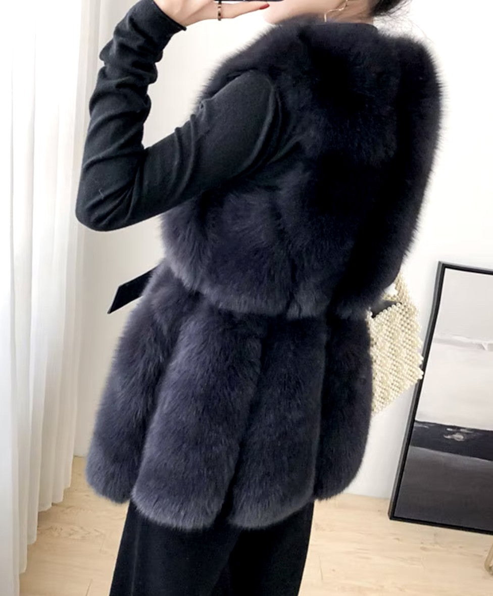 Gilet ecopelliccia volpe Genaria