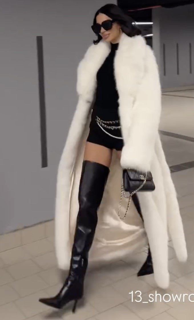 Cappotto peluches lungo