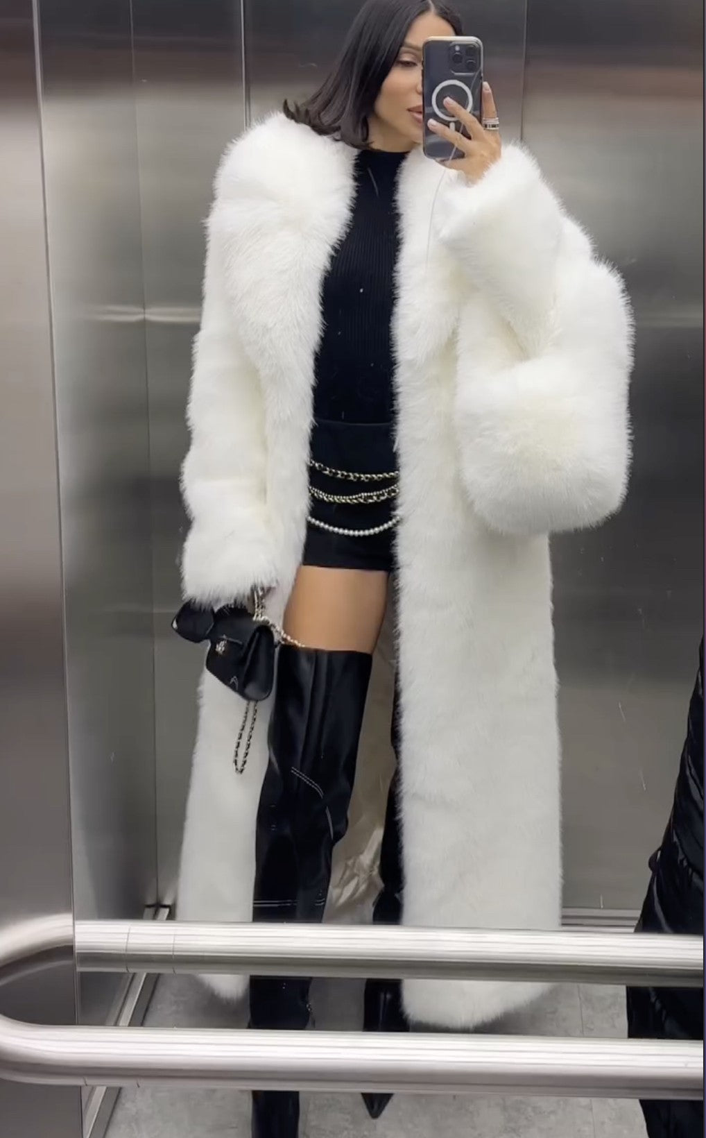 Cappotto peluches lungo