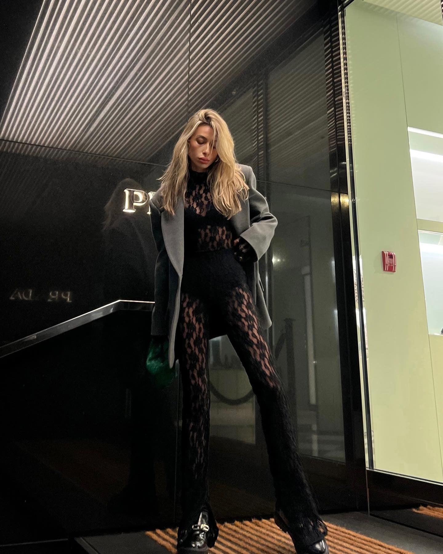 Completo pizzo body+pants Jabi