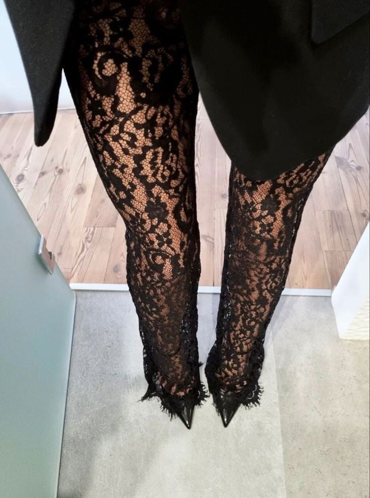 Completo pizzo body+pants Jabi