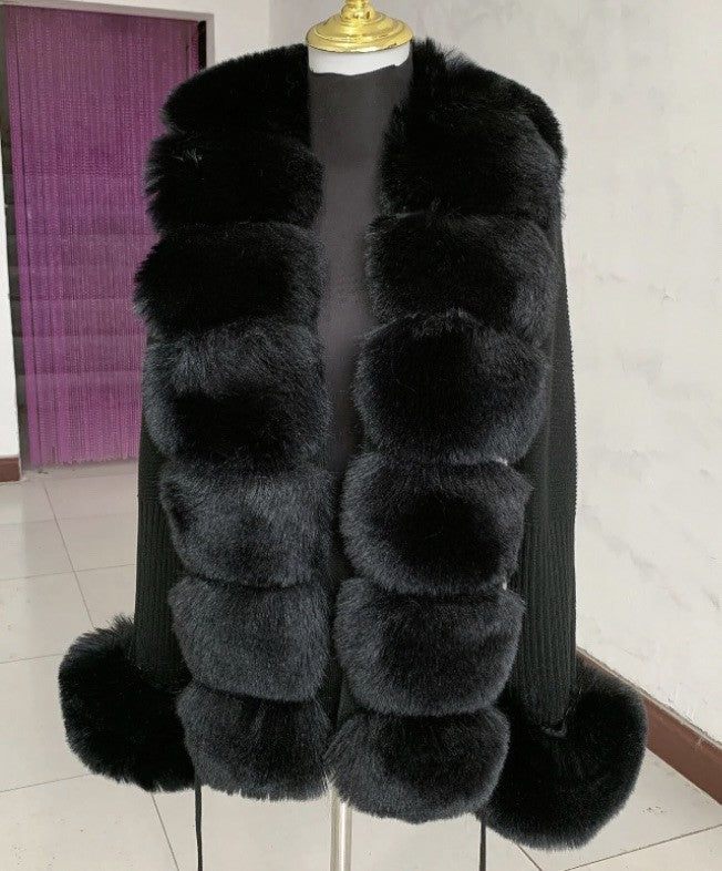 Cardigan con pelo Ogrisd