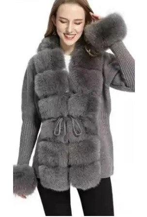 Cardigan con pelo Ogrisd