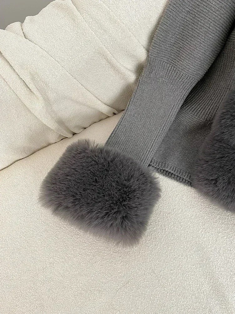 Cardigan con pelo Ogrisd