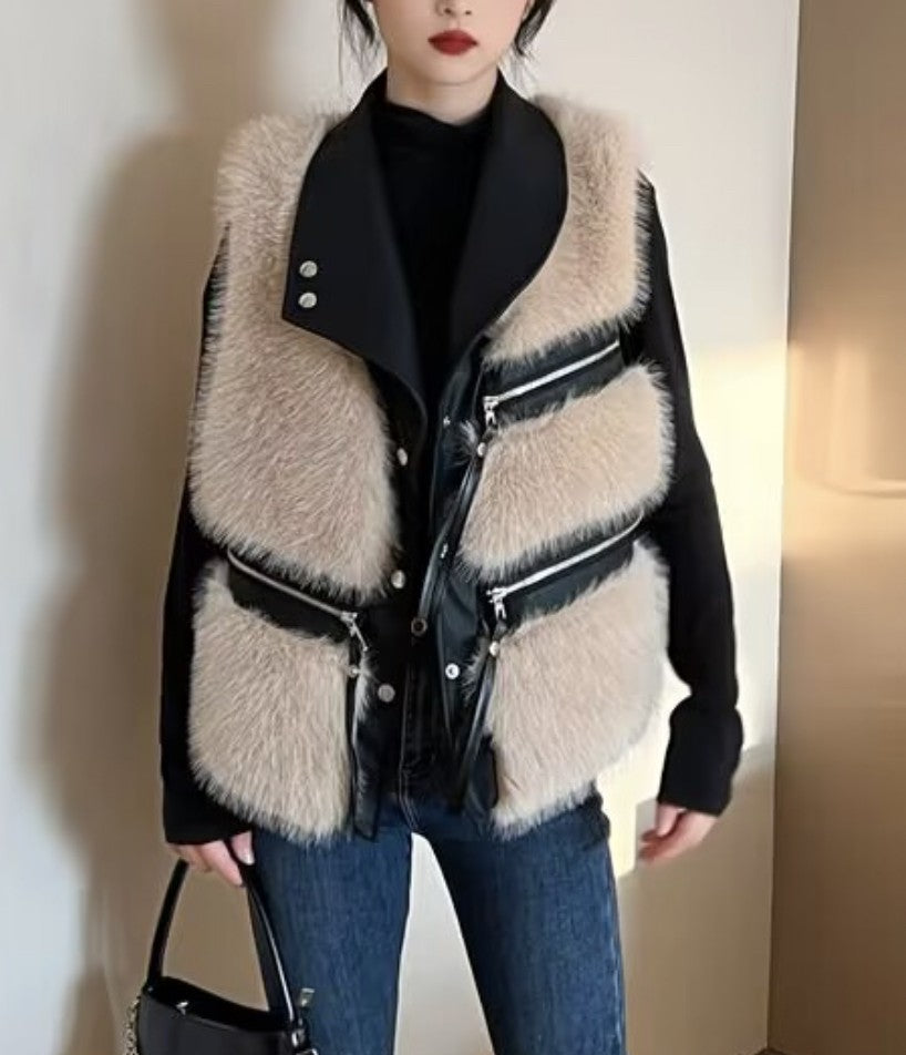 Gilet pelliccia rockzip