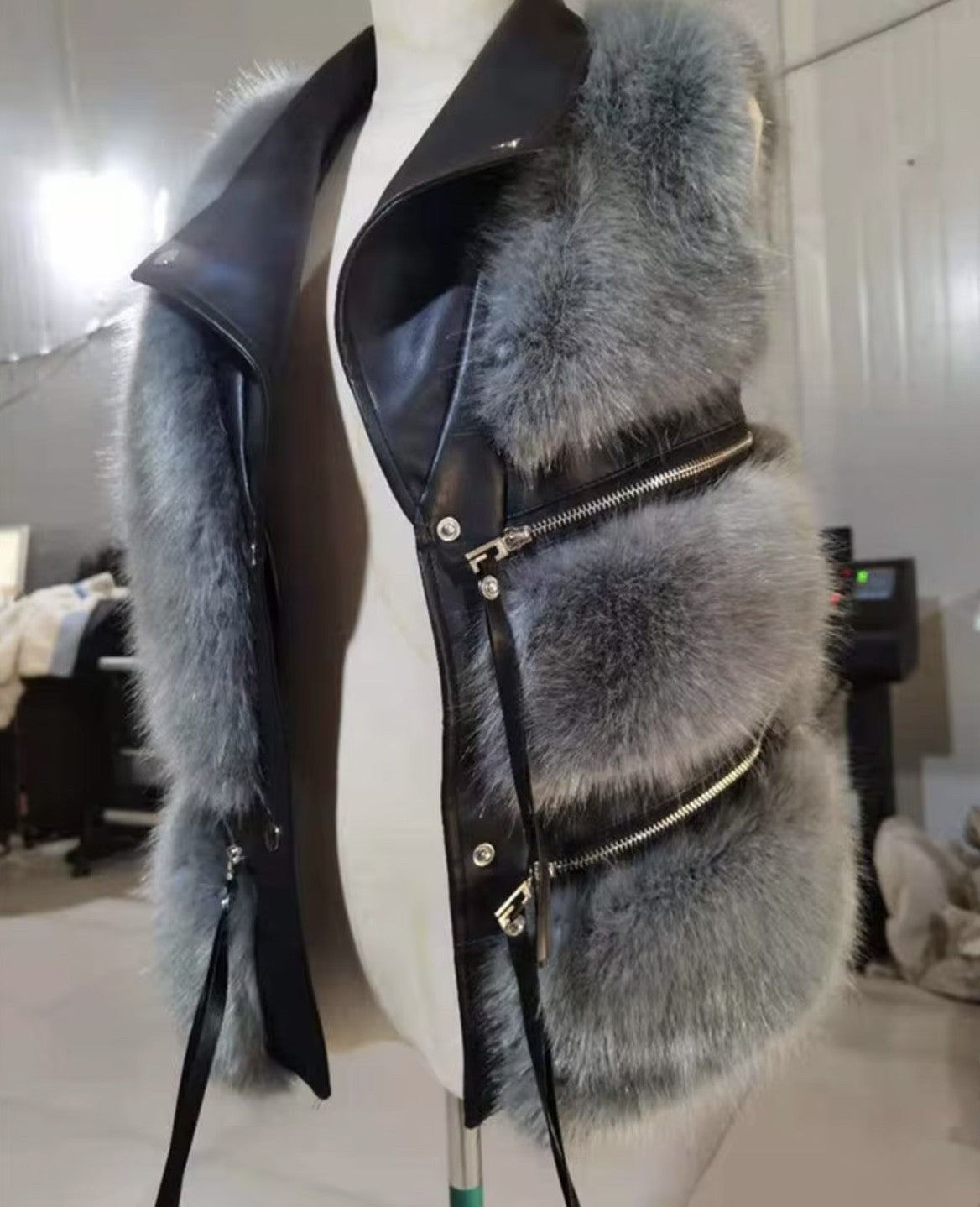 Gilet pelliccia rockzip