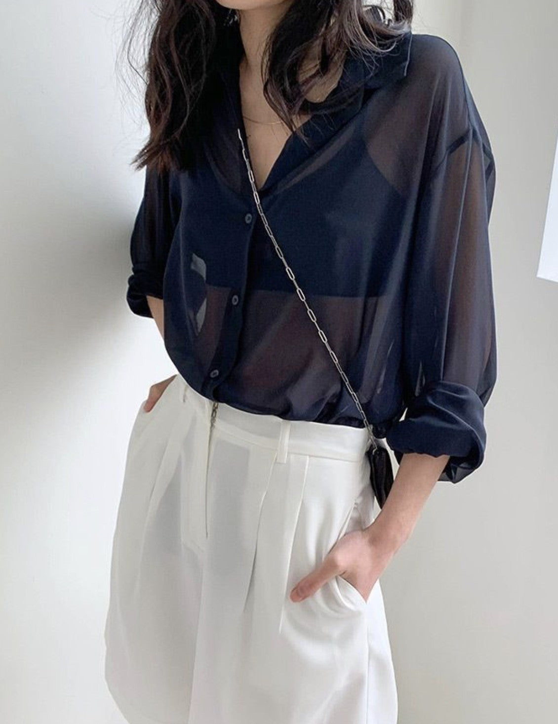 Camicia chiffon Yuliasa