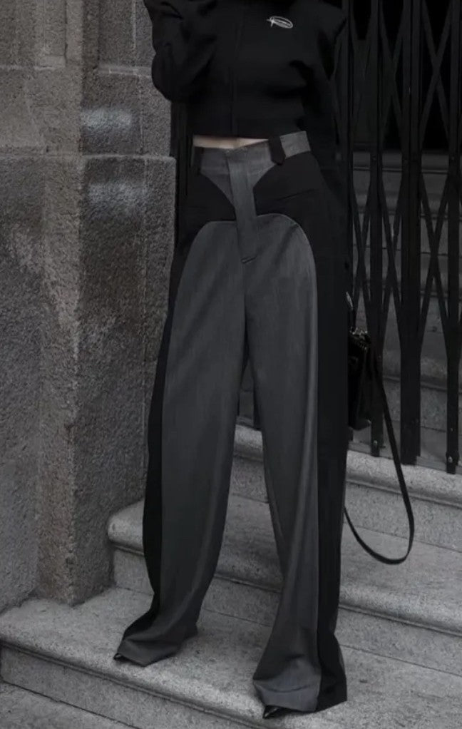 Pantaloni bicolor Thingh