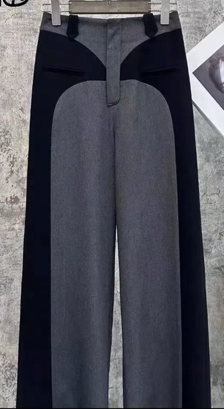 Pantaloni bicolor Thingh