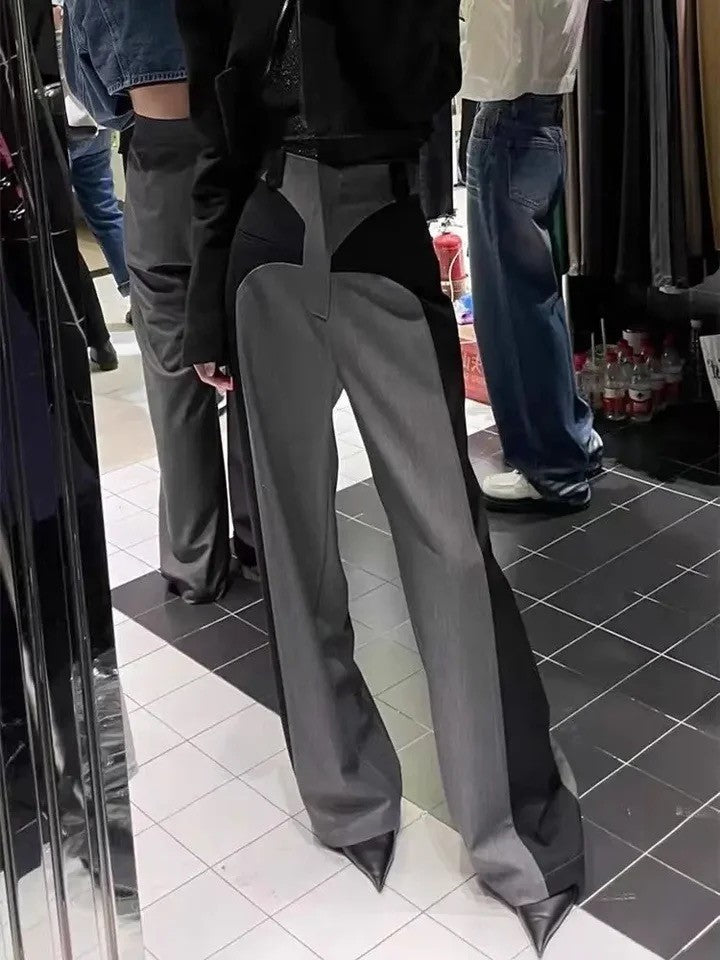 Pantaloni bicolor Thingh