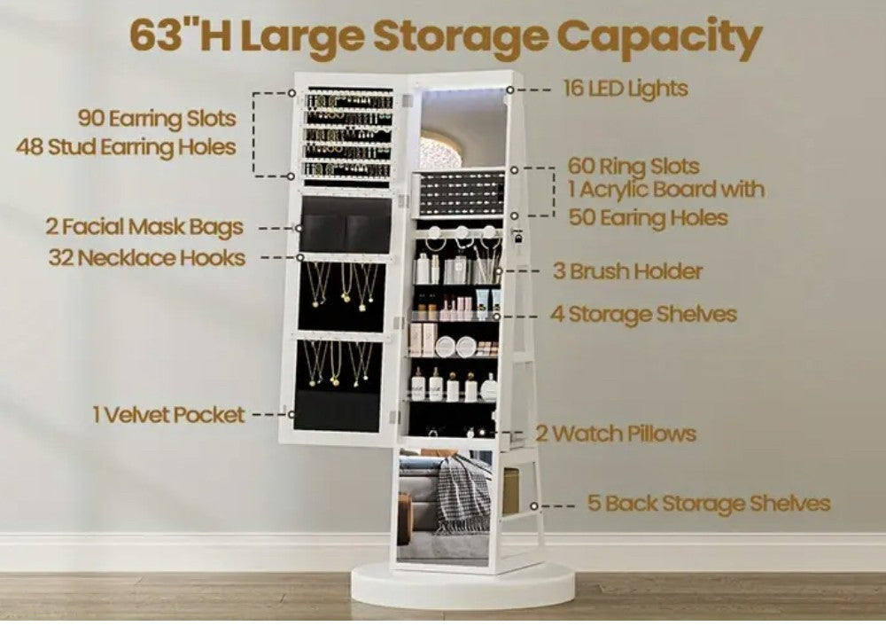 Specchio portagioie da terra