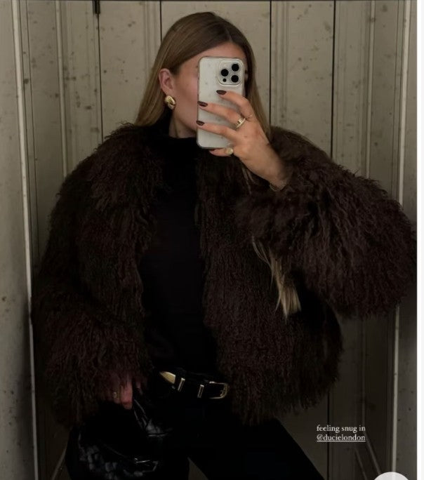 Giacca pelliccia Traf