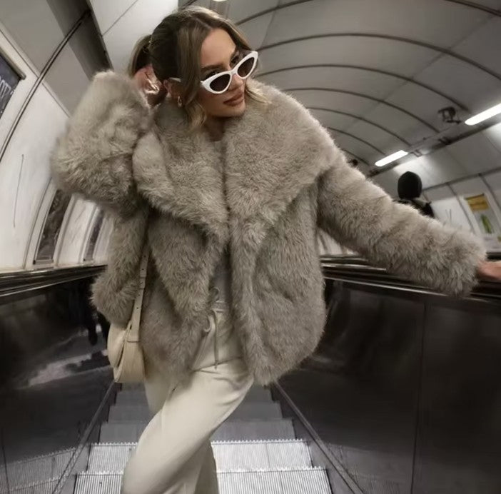 Giacca pelliccia Traf