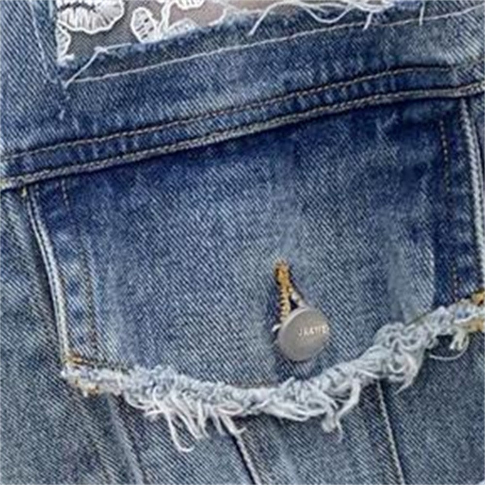 Giubbino pizzo-denim Klipka