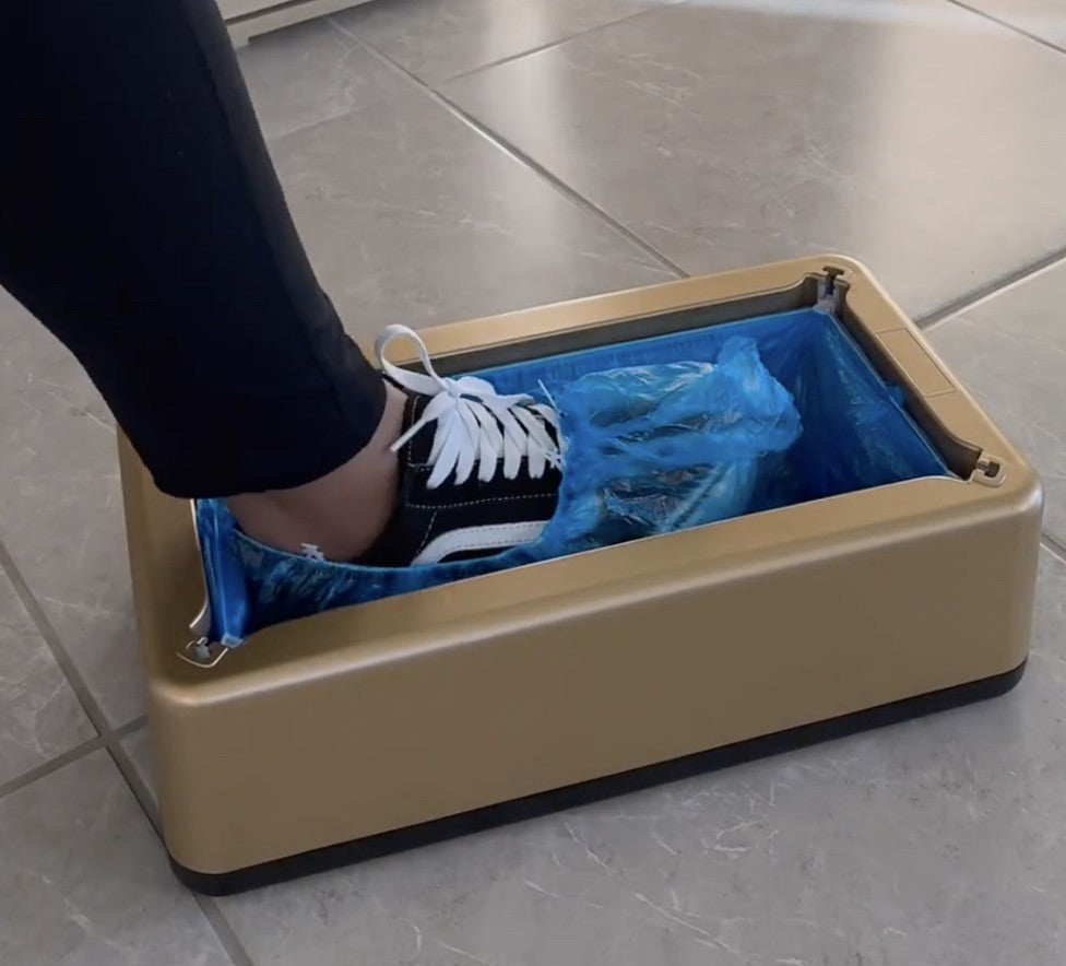 Dispenser automatico calzari copriscarpe