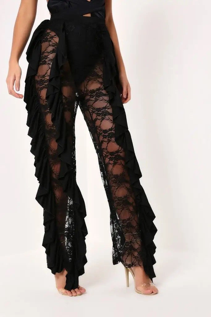 Pants frufru lace