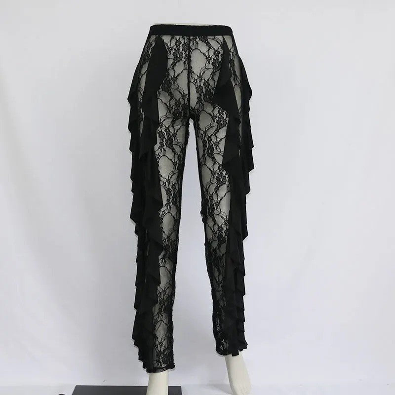 Pants frufru lace