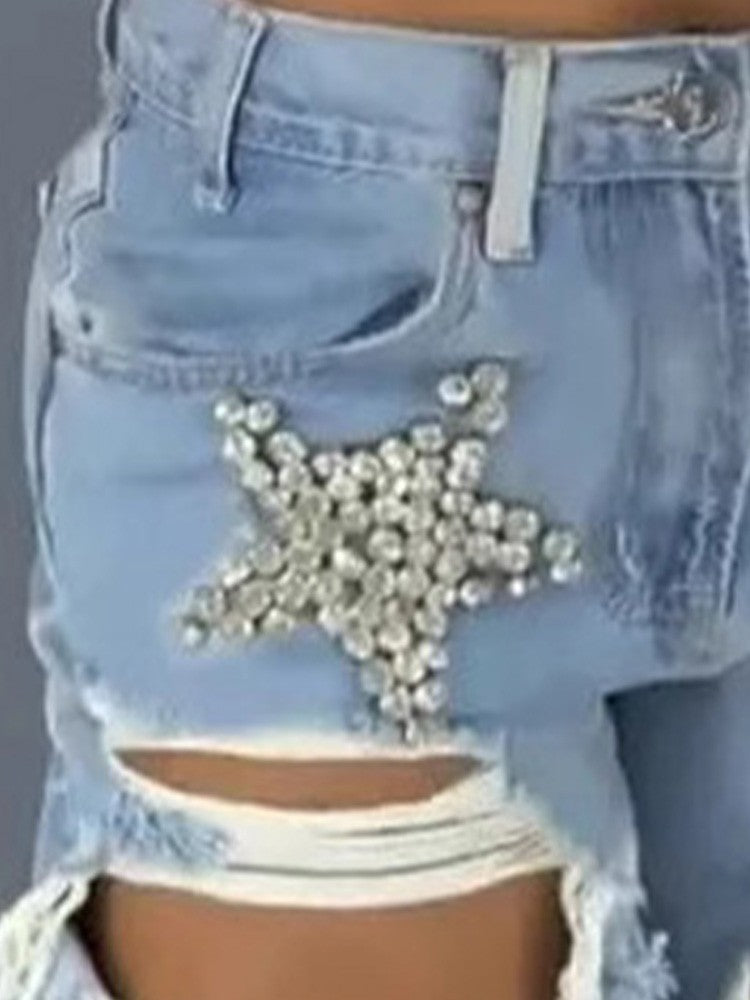 Jeans sparkling stars