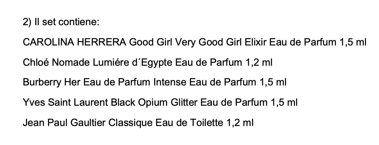 Set Miniature profumi