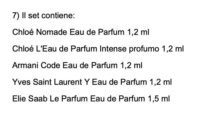 Set Miniature profumi