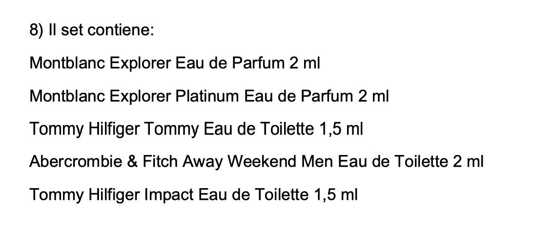 Set Miniature profumi