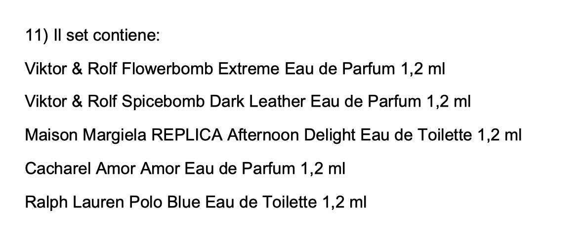 Set Miniature profumi