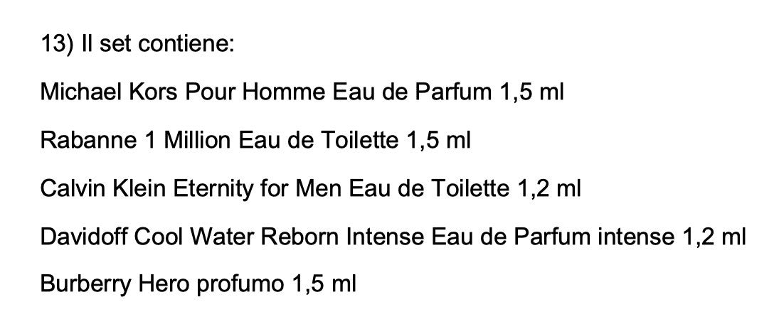 Set Miniature profumi